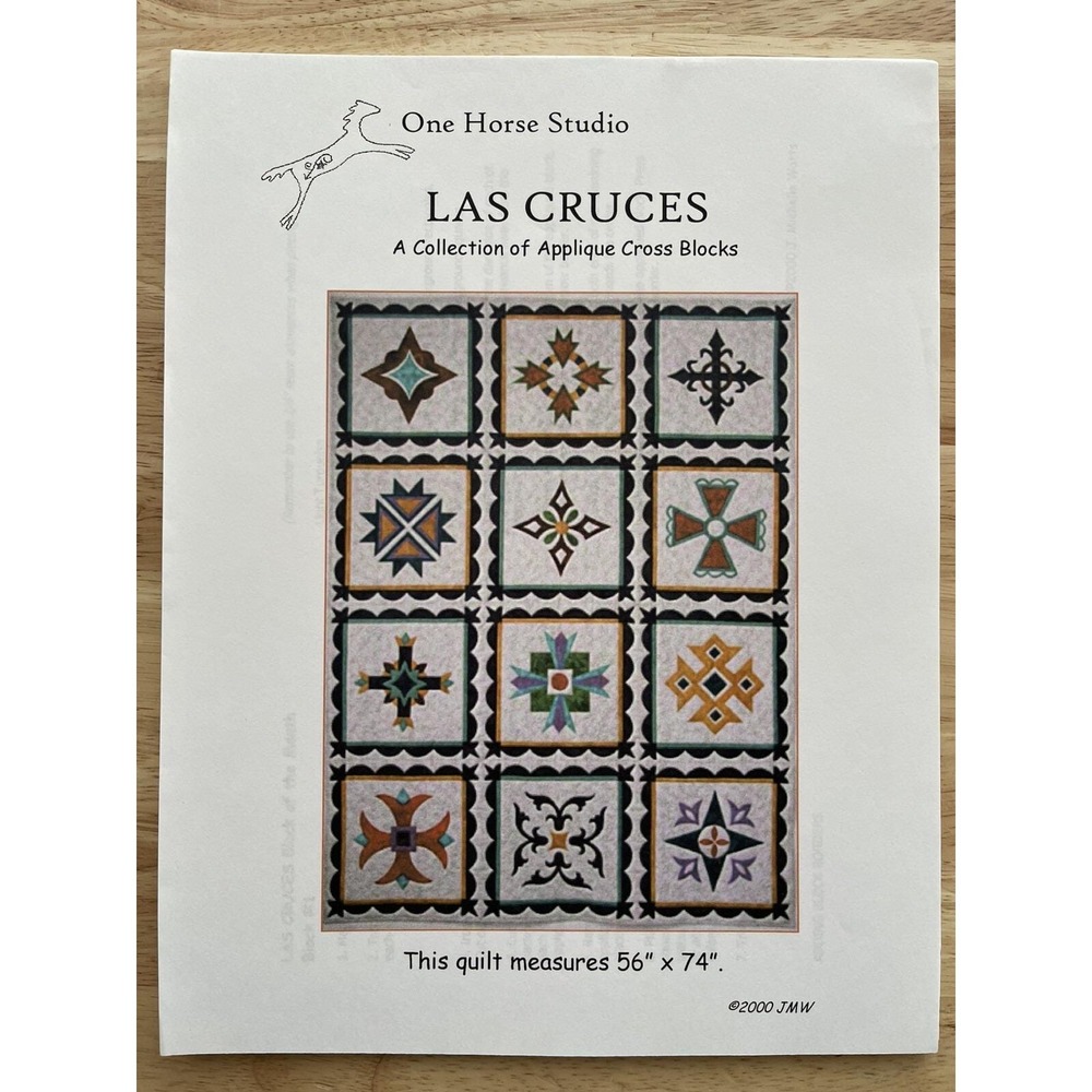 One Horse Studio Las Cruces Quilt Pattern 56"x74"
